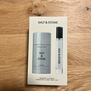 Salt & Stone Bergamot & Hinoki Deodorant + Mini Mist Duo - Light Gray